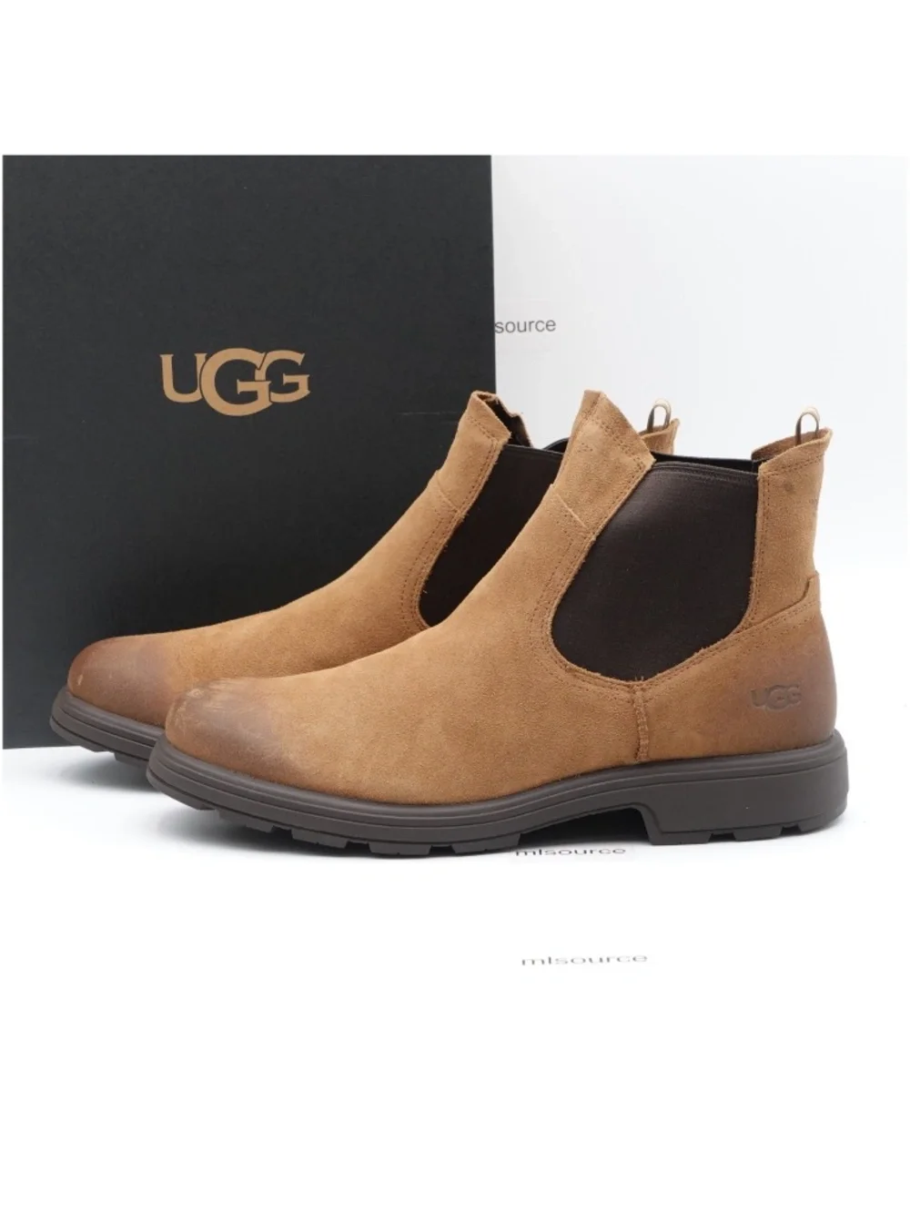 Size 13 Men's UGG Biltmore Suede Chelsea Boots 1123669-CTSD Chestnut